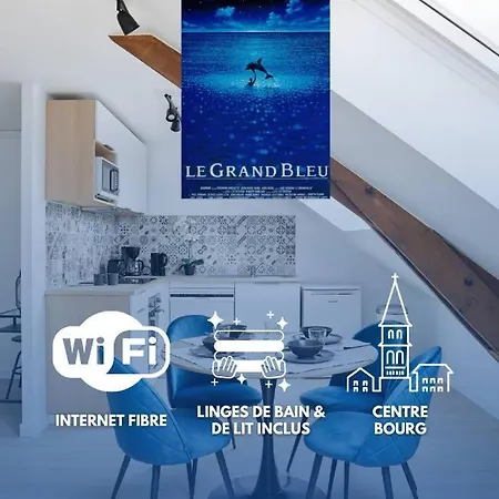 Le Grand Bleu - Wifi Fibre/linge/acces Cour *